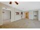 Bright and airy living room featuring open layout to kitchen, and neutral paint at 746 Oakmont Ave # 708, Las Vegas, NV 89109