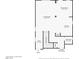 The main level floorplan showing the dining room, living room, kitchen, bathroom and garage at 7529 Earnshaw Avenue Ct, Las Vegas, NV 89179