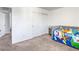 Bedroom with modern decor, ample space, and closet at 7579 Harwich Bay Ave, Las Vegas, NV 89179