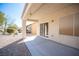 Covered back patio with concrete flooring at 7726 Coast Jay St, North Las Vegas, NV 89084