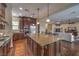 Gourmet kitchen with a large island, stainless steel appliances, and custom cabinetry at 79 Rezzonico Dr, Henderson, NV 89011