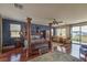 The main bedroom offers ample space, natural light, and scenic views from a private balcony at 79 Rezzonico Dr, Henderson, NV 89011