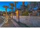 Unique water feature at the home's entrance, enhancing the curb appeal with soothing sounds at 79 Rezzonico Dr, Henderson, NV 89011