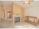 Inviting living room features a fireplace and ample natural light at 9323 W Rochelle Ave, Las Vegas, NV 89147