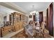 Elegant dining room featuring a glass table and unique decor at 2167 Fairweather St, Henderson, NV 89052
