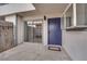 Private patio featuring a sliding glass door, enclosed fence, and cozy outdoor space at 255 N Lamb Blvd # F, Las Vegas, NV 89110