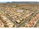 An aerial view of the community in Henderson Nevada showcasing the property's location and surrounding neighborhood at 2766 Chokecherry Ave, Henderson, NV 89074