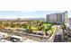 Stunning aerial view of the property showcasing the surrounding city, golf course and hotel at 322 Karen Ave # 1507, Las Vegas, NV 89109