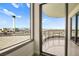 Balcony with city and mountain views, floor tiles, and glass railing at 322 Karen Ave # 1507, Las Vegas, NV 89109
