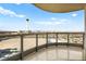 Enjoy city views from this balcony featuring tile flooring and glass railings at 322 Karen Ave # 1507, Las Vegas, NV 89109