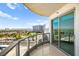 Balcony view featuring sliding glass doors and city views at 322 Karen Ave # 1507, Las Vegas, NV 89109