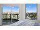 Bedroom with a balcony and city views at 322 Karen Ave # 1507, Las Vegas, NV 89109