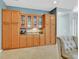 Built-in bar area with cabinets and countertop for coffee and beverage station at 337 Glenridding St, Las Vegas, NV 89183