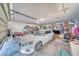 View of the garage, shows room for car and extra storage at 3424 Mount Charleston Dr, Pahrump, NV 89048