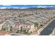 Panoramic view showcasing a well-planned community with modern homes against a mountain backdrop at 393 Desert Cadence St, Henderson, NV 89011