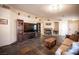 Bright living room showcasing a fireplace, entertainment center, and neutral color palette at 5014 Sail Rock Pl, North Las Vegas, NV 89031