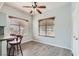 Cozy breakfast nook is adjacent to kitchen; has wood flooring and natural light at 508 Indian Princess Dr # 104, Las Vegas, NV 89145