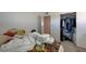 Bedroom with open closet at 5228 Pebble Beach Blvd, Las Vegas, NV 89108
