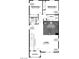 Floorplan of the upper level showcasing the balcony, living room, kitchen, and additional bedrooms at 5733 Crenellated St # Lot 67, Las Vegas, NV 89148