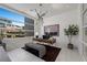 Bright home office with modern furnishings, natural light, and a serene atmosphere for productivity at 629 Majestic Rim Dr, Henderson, NV 89012