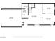 First-floor plan featuring garage, laundry, living, dining, and kitchen areas with specific dimensions noted at 6325 Snap Ridge St # 102, North Las Vegas, NV 89081