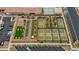 Aerial photo showcasing pickleball courts and bocce ball in community recreation area at 762 Lilac Oak St, Henderson, NV 89011