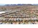 Expansive aerial view of a residential community nestled against a backdrop of scenic mountains at 8866 Mountain Lion Ave, Las Vegas, NV 89166