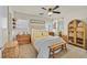 Comfortable main bedroom with ceiling fan, natural light and cozy decor at 8868 Intertwine, Las Vegas, NV 89149