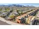 A suburban neighborhood showcasing modern homes, landscaped streets, and mountain backdrop at 10985 Limeslice Ave # 2, Las Vegas, NV 89135