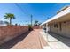 Cozy backyard featuring a covered patio and low-maintenance gravel landscaping at 1900 E Oakey Blvd, Las Vegas, NV 89104