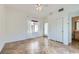 Neutral bedroom with ceiling fan, carpet and natural light at 2148 Shadow Canyon Dr, Henderson, NV 89044