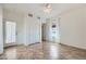 Neutral bedroom with ceiling fan, carpet and natural light at 2148 Shadow Canyon Dr, Henderson, NV 89044