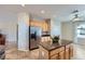 Kitchen featuring granite counters, stainless appliances, tile floors and a large island with breakfast bar at 2148 Shadow Canyon Dr, Henderson, NV 89044