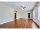 Spacious living room with wood-look floors and neutral color scheme at 2148 Shadow Canyon Dr, Henderson, NV 89044