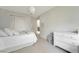 Neat bedroom featuring clean lines, closet, and a cool modern light fixture at 2293 Bull Lake Dr, Henderson, NV 89052