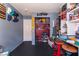 This bedroom features ample space for toys and collectibles at 2410 Morocco Ave, North Las Vegas, NV 89031