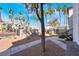 Well-manicured front yard with palm trees, walkway, and lush landscaping at 2615 W Gary Ave # 1089, Las Vegas, NV 89123