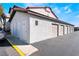 Exterior view of garages and storage units, offering convenient parking and extra space at 2615 W Gary Ave # 1089, Las Vegas, NV 89123