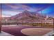 Outdoor basketball court surrounded by mountain views, showcasing recreational amenities at 2931 Raywood Ash Dr, Las Vegas, NV 89138