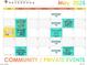 Heights at Reverence community private event calendar for May 2025 at 2931 Raywood Ash Dr, Las Vegas, NV 89138