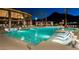 Community pool with plenty of lounge chairs available for residents at 2931 Raywood Ash Dr, Las Vegas, NV 89138
