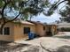 Spacious backyard featuring a covered patio and a low maintenance landscape design at 3132 El Camino Rd, Las Vegas, NV 89146