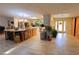 Spacious kitchen with a large center island, stainless steel appliances, and a bright, open layout at 3132 El Camino Rd, Las Vegas, NV 89146