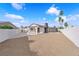 Spacious backyard featuring a covered patio, offering a perfect space for outdoor enjoyment and entertaining at 3228 Robin Cir, Las Vegas, NV 89121