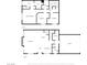 Floorplan displaying the layout of the first floor including living spaces and the garage at 3405 Robust Robin Pl # 3, North Las Vegas, NV 89084