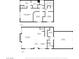 Detailed floor plan showcasing the layout of the home's first and second floors at 3405 Robust Robin Pl # 3, North Las Vegas, NV 89084