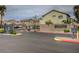 Welcoming 'Liberty at Mayfield' signage adorns the community entrance with landscaped surroundings at 4224 Glisan Ct, Las Vegas, NV 89129