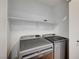Laundry room features washer, dryer, and a convenient storage shelf at 4224 Glisan Ct, Las Vegas, NV 89129