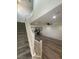 Carpeted staircase with a white railing, leading to the upper level, with views of the open living space at 492 Pear Lake St, Las Vegas, NV 89138