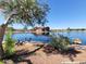 Beautiful pond surrounded by trees and wildlife at 5120 First Sun St, North Las Vegas, NV 89081